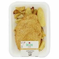 COTOLETTE DI POLLO E PATATE