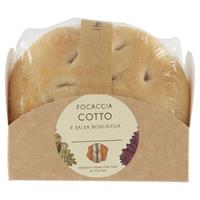FOCACCIA COTTO E SALSA BOSCAIOLA 200G